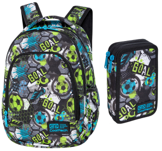 Školský batoh, taška - BACKPACK COOLPACK PRIME FOTBAL TAGE CASE.