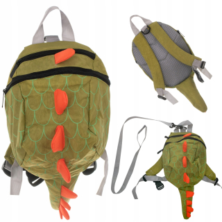 Detský batoh - Backpack materská škola vodotesná dinosaurus + vodítko