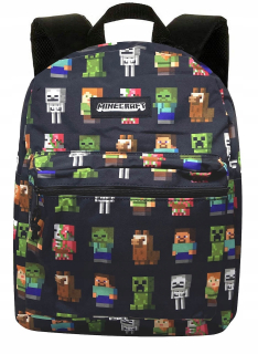 Školský batoh, taška - Backpack minecraft form steve alex creeper zombie