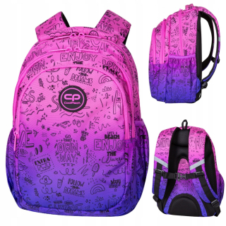 Školský batoh, taška - Youth Backpack Coolpack Jerry Purple Scribble