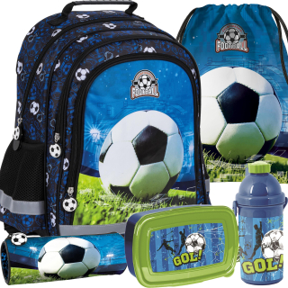 Futbalový set pre prvé ročníky základnej školy v súprave 5v1