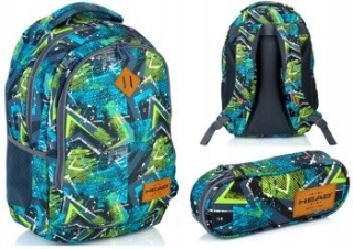 Školská taška - batoh, set, zostava - BACKPACK PACKU CASE HEAD HD-78 ASTRA SCHOOL