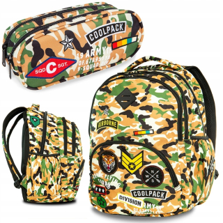 Školská taška - batoh, set, zostava - Backpack Ceruzka Case School Set pre Boy Moro A4