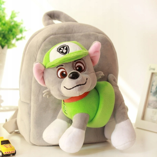 Detský batoh - 2v1 PLUSH BACKPACK DOG PATROL ROCKY MASCOT