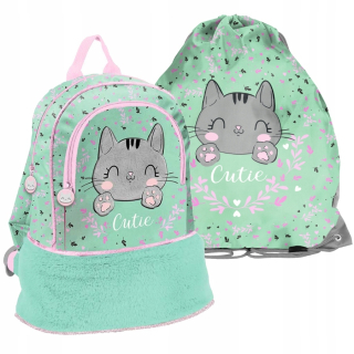 Detský batoh - Paso Kitty Pre-School Batchpack - Sada 2 el.
