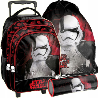 Školský batoh, taška - Backpack Star Wars na kolesách pre študenta do školy