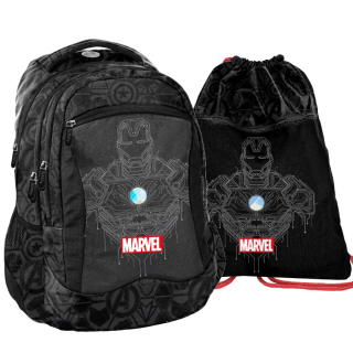 Nová kolekcia!!! školský ruckáv paso beuniq marvel iron man - sada 2 kolo