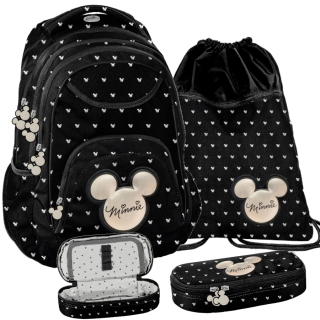 Školský batoh - Batoh Beuniq Minnie School - Sada 3 prvkov