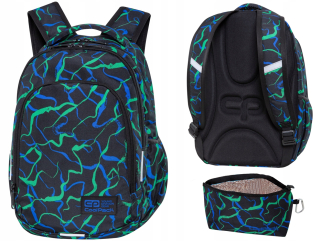 Školský batoh, taška - BATOH + ZÁKLADNÁ TAŠKA COOLPACK PRIMA INFRAGREEN SCHOOL