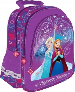Elsa Frozen - Školský batoh mrazený krajina ľadu Disney fialová