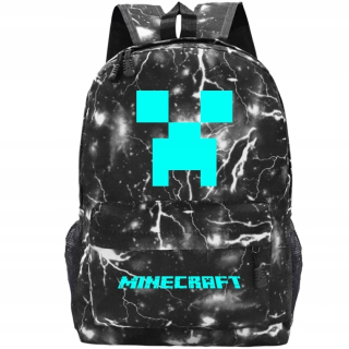 Školský batoh, taška - BATOHY MINECRAFTOVÝCH ŠKÔL ŽIARUJÚ V TME