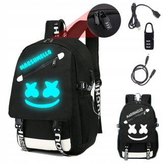 Marshmello alone školský svietliaci batoh
