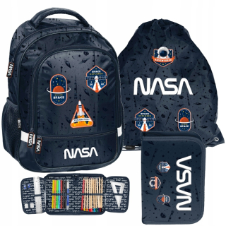 Školská taška - batoh, set, zostava - Batoh PASO NASA SCHOOL - SADA 3
