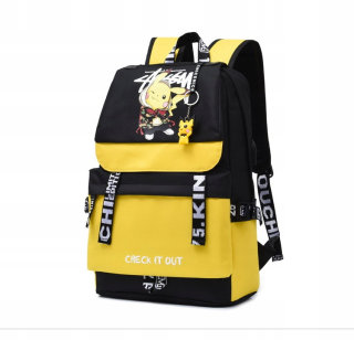 Pokémoni - Backpack School Pikachu Pokemon Laptop Telefón
