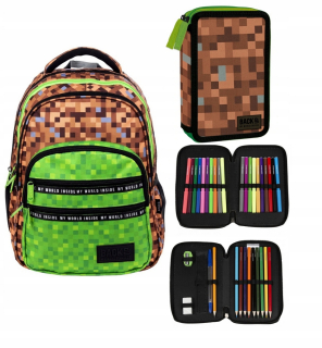 Školský batoh, taška - Pixel pixel hra pixel pixel pixel pixel pixel