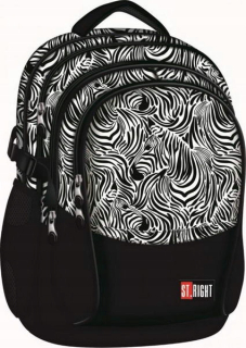 Aktovka školská taška - Stroj BP-01 Zebra Školský batoh