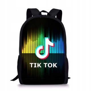 Aktovka školská taška - BACKPACK TIK TIK TOK GALAXY FARBY Vzors Veľký A4