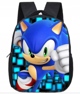 SONIC hračky - Backpack School Taška pre deti Super Sonic Fairy Tale Hedgehog