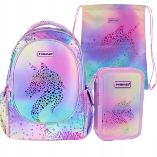 Školský batoh, taška - Batoh Tornister Unicorn Ombre KL.1-3 Light Head