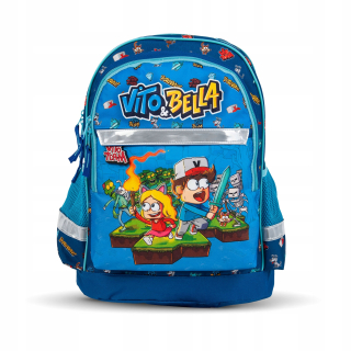 Školský batoh, taška - BACKPACK VITO A BELLA - SCHOOL 2020 / 2021- BLUE