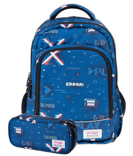 Školská taška - batoh, set, zostava - BACKPACK PREHRÁVAČA Nastavte chybu pre Boy KL.1-3