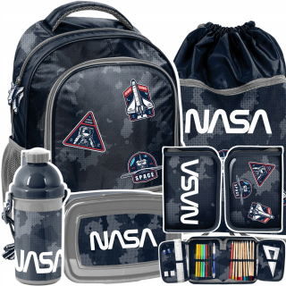 Školská taška - batoh, set, zostava - Backpack School Set pre Boy Nasa Cosmos Paso