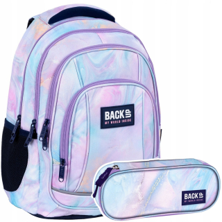 Školská taška - batoh, set, zostava - Backpack School Set pre pastelovú dievčatko
