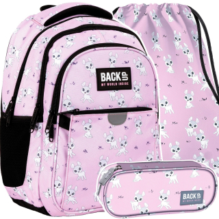 Školská taška - batoh, set, zostava - Backpack School Set pre dievča v sedle