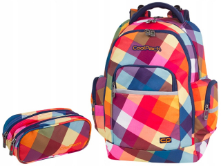 Školská taška - batoh, set, zostava - BACKPACK SET SO STAROSTLIVOSŤ CUSTE A4
