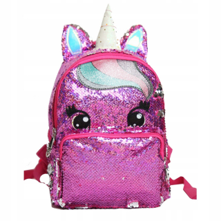 Detský batoh - BACKPACK - UNICORN, UNICORN, FINTWINS - FUCHSIA