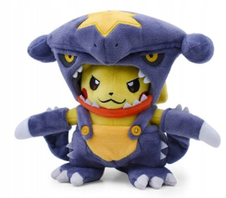 Pokémoni - Pluszak Pokemon Go Pikachu Garchomp Cosplay 20cm