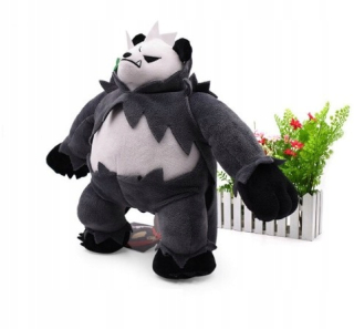Pokémoni - Pluszak pokemon pikachu pangoro bojovať tmavé 27cm