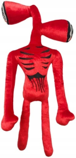 MINECRAFT - Plush maskoti siréna hlava 40 cm červená