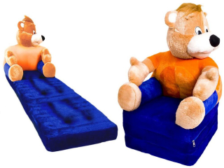 Mimoni - Plush Pouf pre dieťa pred televíznymi bane XXL