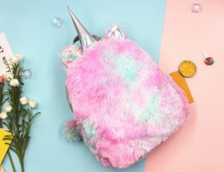 Detský batoh - Plush batoh predškolák deti jednorožec