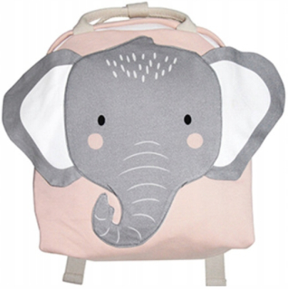 Detský batoh - Plush Bathpack School Bag ZOO Elephant Pink