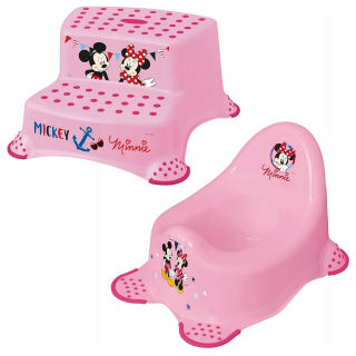 Minnie Mouse - Detská platforma Dvojstupňová + Minnie nočník