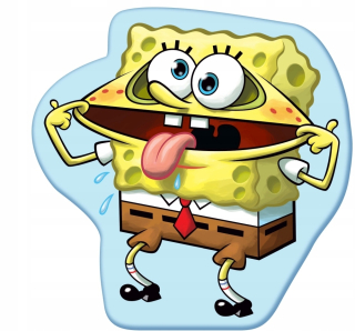 Spongebob - Spongebob vankúš. Štvorcový. Tvar
