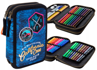Puzdro na ceruzky CoolPack Double s príslušenstvom - Blue Badges G