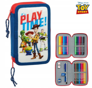 TOY STORY - Dvojité ceruzkové puzdro s koženou hračkou