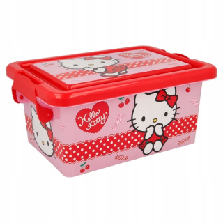HELLO KITTY Organizátor okrasného kontajnera pre hračky Hello Kitty