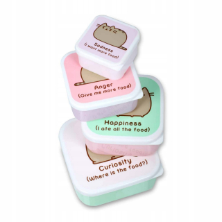 Pusheen - Potravinové kontajnery nastaviť 4 x snack box perspen