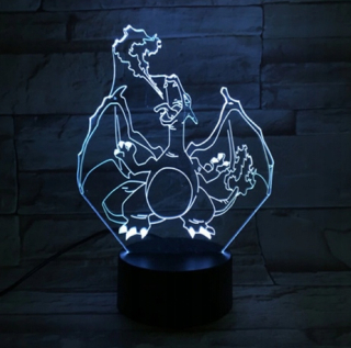 Pokémoni - Pokemon 3D LED nočné lampy Charizard