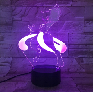 Pokémoni - Pokemon 3D LED nočné lampy gen mäso