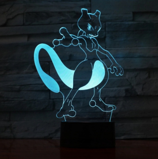Pokémoni - Pokemon 3D LED nočné lampy mewtcz