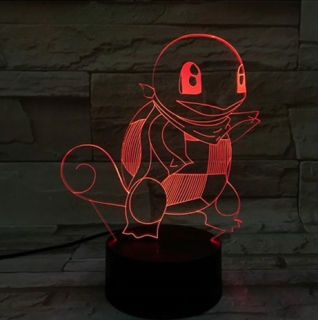 Pokémoni - Pokemon 3D LED nočné lampy Squirtle