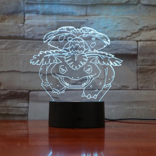 Pokémoni - Pokemon 3D LED nočné lampy Venusaur