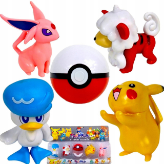 POKEMON FIGURE SET 5ou1 POKEBALL PULA FIGUURKA 4 Piekachovo umenie