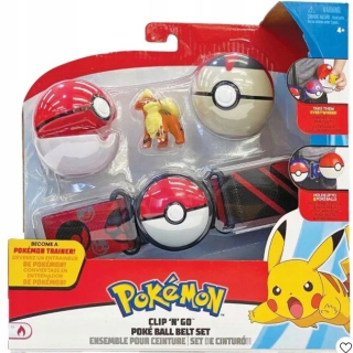 Pokémoni - Pokemon figúrny hrowlithe remeň +2 poke ball série 5