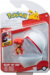 Pokemon figuurka magby + premier ball clip'n'go